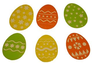 Paskalya yumurtası süslemeleri pinshape yumurta şablon pencere sarılmak sadık etiket çıkartmaları çıkartma easteregg 3d print model - Mito3D