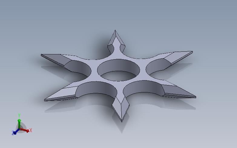 shuriken fidget spinner pinshape 3D print model - Mito3D