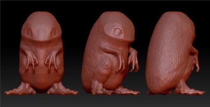 kayutee crite critter pinshape avatar diseño concurso especies hombres bestia alimañas escultura estatua monster animales 3d print model - Mito3D