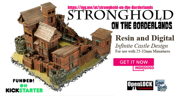 modular outdoor ruins stronghold borderlands pinshape castles fort terrain warhammer wargames dnd dungeons dragons rpg 3D print model - Mito3D