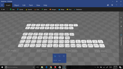 braille Tastatur Aufkleber pinshape envisionthefuture design challenge Jugend 3d print model - Mito3D