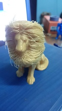 lion capelli pinshape art leone semplificare 3d 3d print model - Mito3D