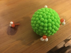 alpha decay model pinshape uranium stem steam science-building-set radioactive-decay radioactive radiation nuclear-decay educational high-school helium chemistry-model atomic-orbitals alpha-particle 3d-design 3d print model - Mito3D
