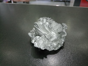glücklichen flowerfrog pinshape envisionthefuture design challenge Jugend Herausforderung Glück Frosch Blume Kunst 3d print model - Mito3D