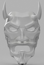 Onkel oni Maske pinshape 3d design 3d print model - Mito3D