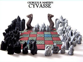 cyvasse conseil variante pinshape jeu plateau château échecs dragon fantaisie trônes glace chevalier miniature rpg chanson table 3d print model - Mito3D