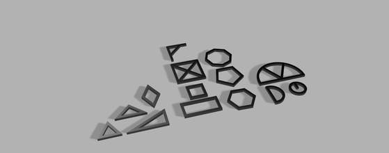 trig geometric shape pack pinshape envisionthefuture-design-challenge school shapes education 3d print model - Mito3D