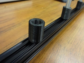 openbeam óptico ferroviário simples suporte haste pinshape 3d design 3d print model - Mito3D