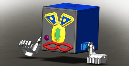bigfootminifloppybot pinshape yarışma mekanik tasarım koca ayak superherobot minifloppybot billybot robot robotoons roboguts r2pv1com wperko solidworksmagi 3d print model - Mito3D