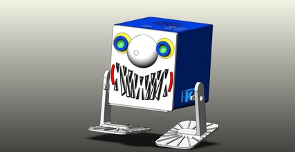 tinydancer minifloppybot pinshape yarışma mekanik tasarım superherobot billybot tiyatro robot robotoons roboguts r2pv1com wperko solidworksmagi 3d print model - Mito3D