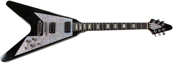 gibson flying perfeito escala 1 4 totalmente 3d imprimíveis pinshape miniatura printable electric guitar violão 3d print model - Mito3D