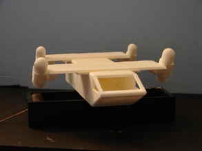 nave transporte espacio pinshape Diseño 3d 3d print model - Mito3D