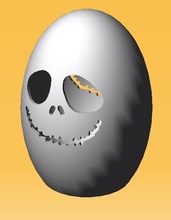 easter monster egg pinshape 3d print model - Mito3D