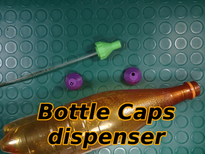 bottle caps dispenser garden pinshape urban gardening hobby diy sgabolab 3d print model - Mito3D