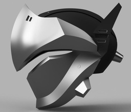 genji helmet overwatch pinshape 3d-design 3d print model - Mito3D