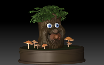 cuento hadas árbol bebé pinshape babytree bosque fantasie árboles 3d print model - Mito3D
