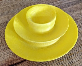 waterfalldish1 pinshape bowl candy dish 3d print model - Mito3D