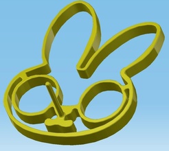 Oster ring pinshape Kaninchen Ostern 3d print model - Mito3D