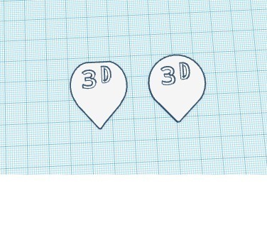 guitar picks medium flexibility pinshape 3d-design 3D print model - Mito3D