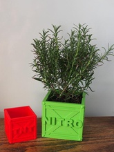 crash bandicoot vaso planta caixas pinshape retro legal jogos vídeo pot 3d design 3d print model - Mito3D