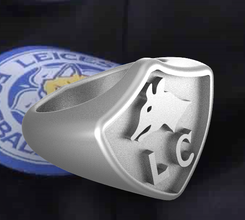 leicester city fan ring 1949 pinshape -champions -vintage -football -soccer -men -ring jewelry 3d print model - Mito3D