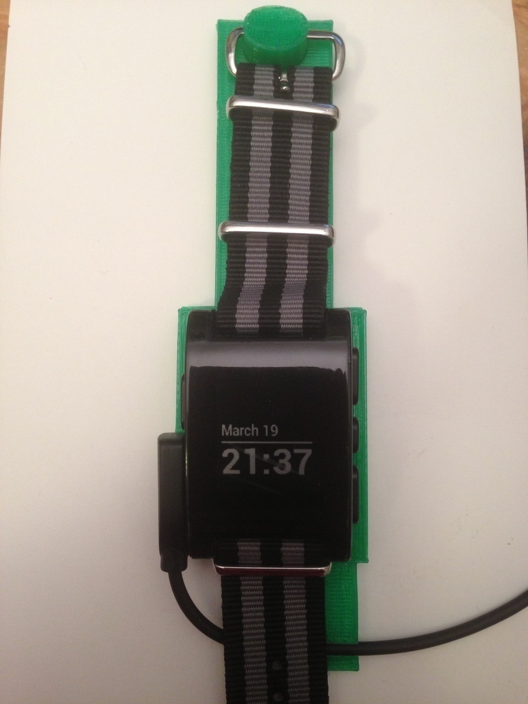 pebble watch tutucu pinshape 3d tasarım 3D print model - Mito3D