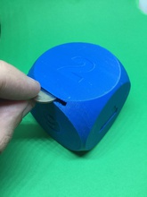 zar para banka pinshape envisionthefuture tasarımı meydan büyük baskı kutu sahibi kutusu madeni paraları coinbank 3d print model - Mito3D