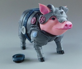 sir pigglesby noble piggy bank pinshape assembly piggy-bank 3d print model - Mito3D