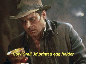 Kutsal Kase yumurta tutucu pinshape baskı 3d envisionthefuture tasarımı meydan screensword szalinski konrad cad tasarım model yazdırılabilir Haçlı Seferi jones ındiana kase kutsal 3d print model - Mito3D