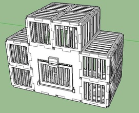 aves jaula modular pinshape Diseño 3d 3d print model - Mito3D
