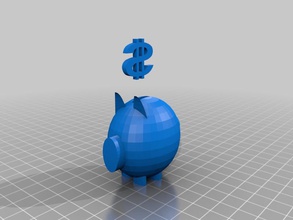 piggy bank model pinshape life 3d print model - Mito3D