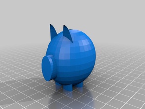 piggy bank Modell 1 pinshape Leben 3d print model - Mito3D