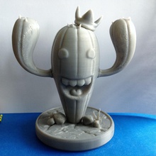 pikus caktus pinshape toy cartoon decorative miniature cactus 3d print model - Mito3D