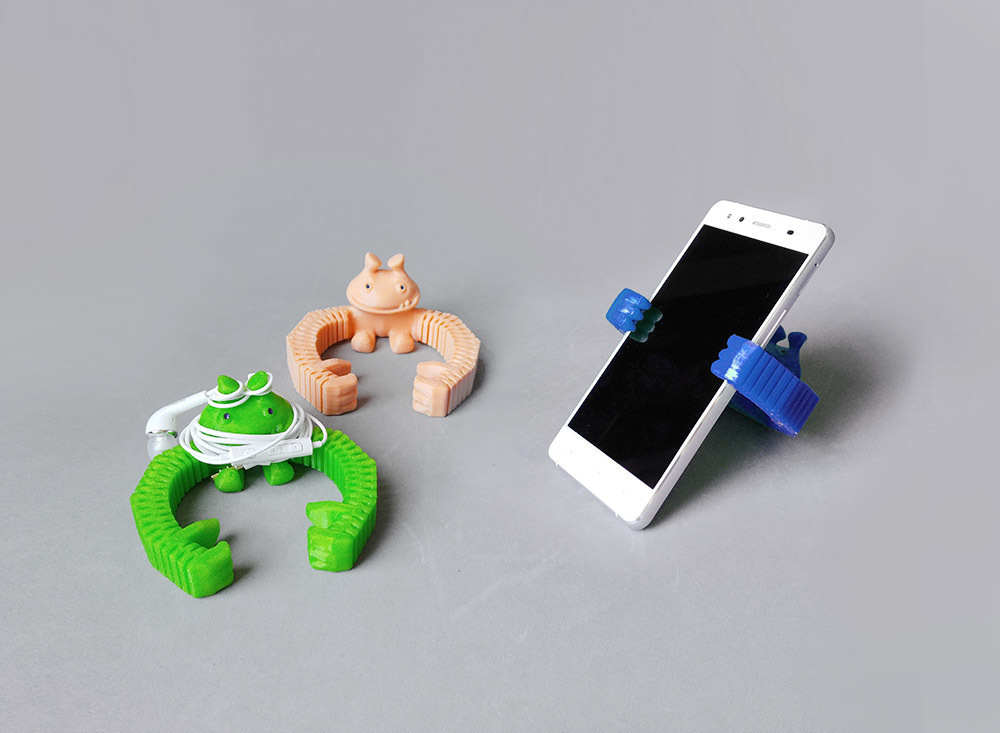 smartphone hugger pinshape headphone holder celular smarphone stand 3D print model - Mito3D