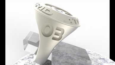 atlético madrid ventilador anillo vendimia edición pinshape fútbol deporte hombres joyería 3d print model - Mito3D