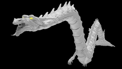 dragon pinshape envisionthefuture design sfida orientale fantasia i draghi 3d print model - Mito3D