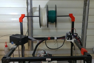 rigidbot spool holder cap- fits 8mm rod - adapted mounting pinshape 3d-design 3d print model - Mito3D
