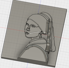 fille boucle d'oreille perle vermeer pinshape envisionthefuture design défi jeunesse 3d print model - Mito3D