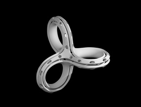 anillo colgante pinshape joyería ponible moda diseños art 3d print model - Mito3D