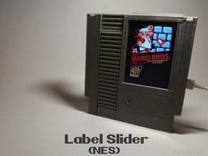label slider - nes pinshape 3d-design 3d print model - Mito3D