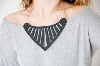 triangle necklace pinshape 3d-design 3d print model - Mito3D