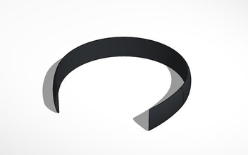 büyük kafa bandı forbetter kontrol kalın saç pinshape bantları aksesuarları alice band 3d print model - Mito3D