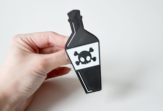 poison brooch pinshape 3d-design