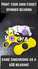 fidget spinner portant pinshape jouet toupie roulement test stress functianal Conception 3d 3d print model - Mito3D