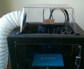 ventilation tube adapter pinshape closed printer 3d 3d print model - Mito3D