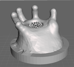 hellmouth hand 28mm pinshape tabletop-game roleplaying game monster 28mmscale 3d print model - Mito3D