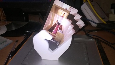 iş kart sahibi pinshape tutucu kartı 3d print model - Mito3D