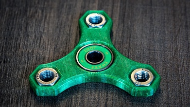 hex nut spinner pinshape madewithfusio360 desktopmakes hex-nut-spinner fidget-toy fidget-spinner fidget 3d print model - Mito3D