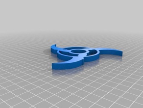 csgo coltello karambit fidget spinner pinshape mano 3d print model - Mito3D