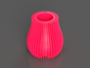 linear abstract vase pinshape 3d-design 3d print model - Mito3D